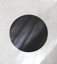 'Bell' Iron Pedestal Side Table / 37cmD x 46.5cmH