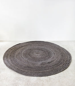 Mornington Round Floor Rug (100% PET) Dark Pebble / 210 cmD