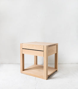 'Nordic' Solid Oak Bedside Cabinet