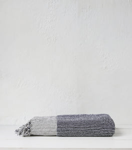 Ottoloom / Milan Bath Towel / Black & White Stripe
