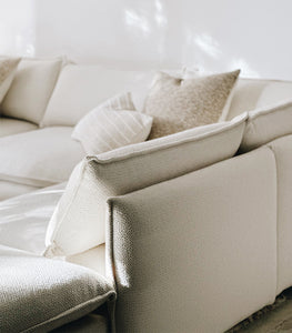 'Malibu' Modular Sofa / NZ MADE / 5 Piece / New York-Alabaster