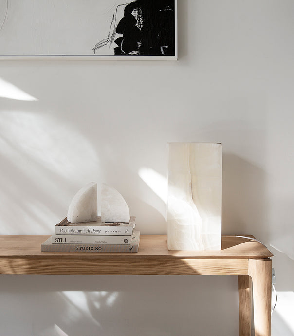 'Lampara' Cubo Onyx Crystalline Lamp / Mexico