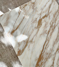 Marble Block Coffee Table / 'New Gold Calacatta' / 100x60x30cm
