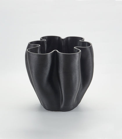 Foundry / 'Boheme' Vase / Ebony / Medium / NOT WATERTIGHT / #hof