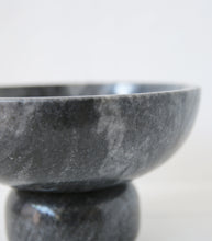 'Indra' Goblet Bowl / Black Marble