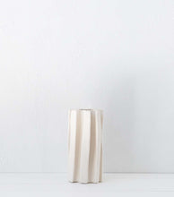 'Box Pleat' Vase / Medium / Ivory / NOT WATERTIGHT
