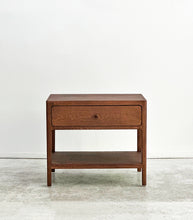 'Brentwood' Bedside w Drawer / Solid Oak / Walnut