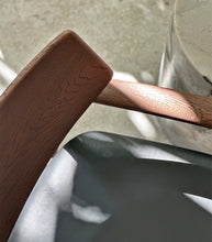 'Brentwood' Armchair / Solid Oak / Leather - Walnut