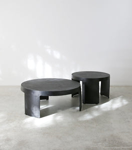 'Brutalist' Iron Coffee Table / 88cmD x 36cmH
