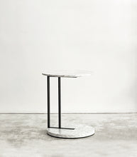 Carrara Marble Side Table / White
