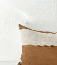 'Casa' Cushion / NZ MADE / NZ Feather Inner / 60x40cm / Clay-Natural