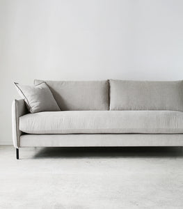 Capri Sofa w RH Chaise / NZ MADE / Fabric - Pompeii - Ecru