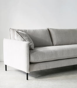 Capri Sofa w RH Chaise / NZ MADE / Fabric - Pompeii - Ecru