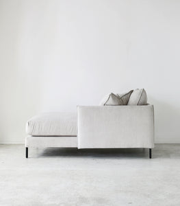 Capri Sofa w RH Chaise / NZ MADE / Fabric - Pompeii - Ecru