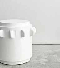 Indonesian Cog Stool / White