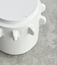 Indonesian Cog Stool / White