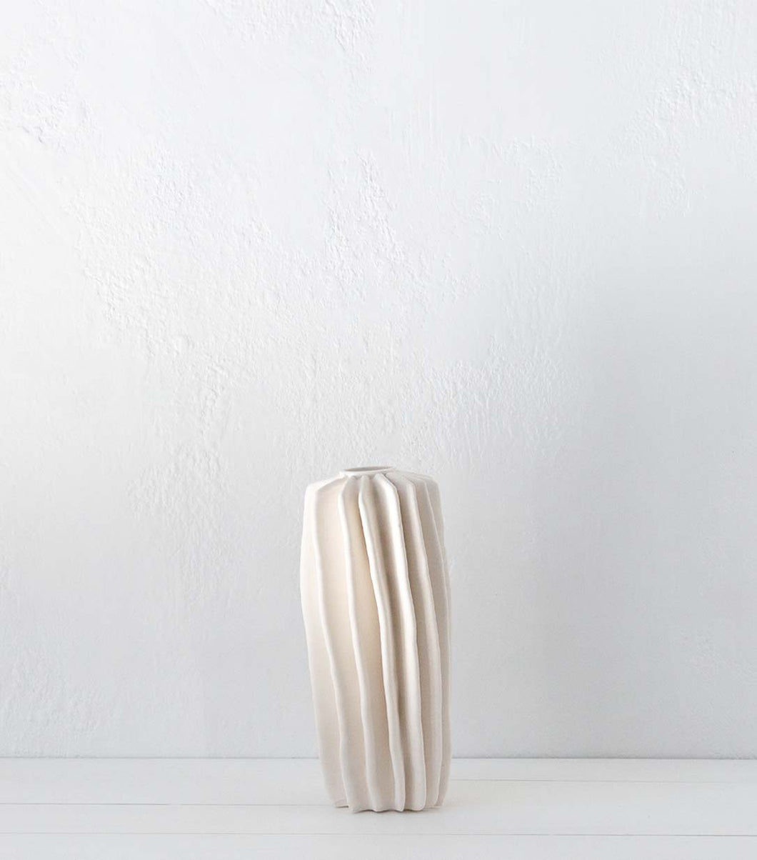 'Coral' Vase / Medium / Ivory / NOT WATERTIGHT