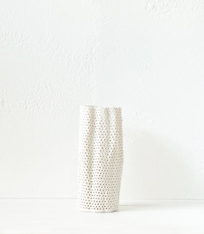 The Foundry / 'Coralite' Vase / Ivory / Medium