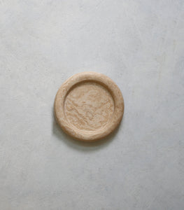Travertine Round Tray / 20cm / Small