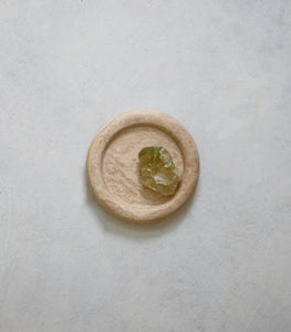 Travertine Round Tray / 20cm / Small