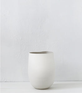 'Curve' Vase / Wide - Large / Matte White