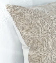 'Dune' Cushion/ NZ MADE/ Feather Inner/ 55x55cm/ Sand