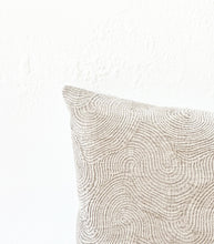 'Dune' Cushion / NZ MADE / NZ Feather Inner / 60x40cm / Pumice