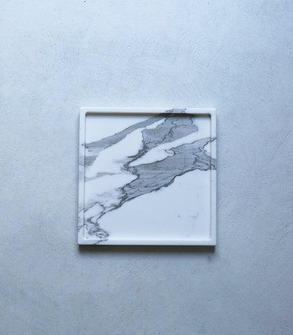 ‘Gold Vein’ Marble Square Tray / 25 x 25cm