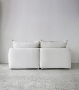 'Malibu' Modular Sofa / NZ MADE / 2 Piece / Pure-Whitewash