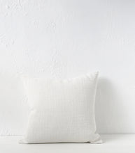 'Ibiza' Cushion w Feather Inner / NZ MADE / 55x55cm / Sunbleach (Chalk Series)