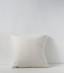 'Ibiza' Cushion w Feather Inner / NZ MADE / 55x55cm / Sunbleach (Chalk Series)