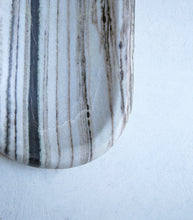 'Indra' Pill Shallow Bowl / Zebra Marble