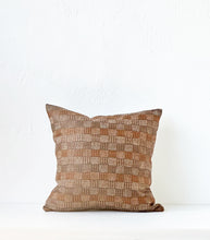 'Kente' Cushion / NZ MADE / NZ Feather Inner / 55x55cm / Nutmeg