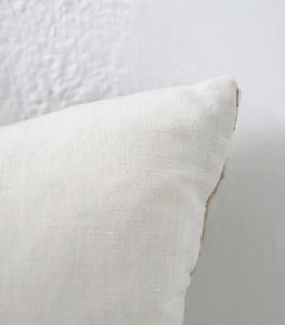 'La Condesa' Cushion w Feather Inner / NZ MADE / 60x40cm /  Natural