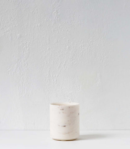 Marble Utensil Holder / Large / White