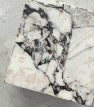 Marble Cube Side Table / 40x40x40cm / Milky Blue