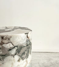 'Milky Blue' Marble Side Table
