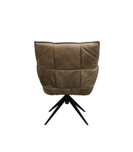 ‘Melrose’ Swivel Occasional  Leather Chair / Beige