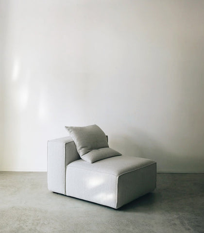 Ibiza Outdoor Sofa Module w Cushion / NZ MADE / Single Seat / Fabric - Elba
