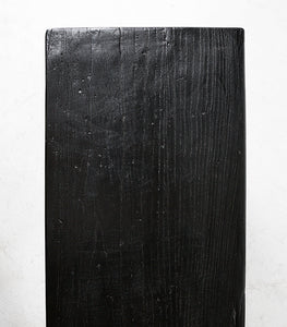 Recycled Elmwood Peasant Bench / Black / 150cm Long