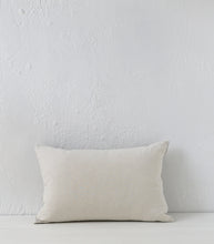 'Puglia' Cushion w Feather Inner / NZ MADE / 60x40cm / Sand  (Chalk Series)