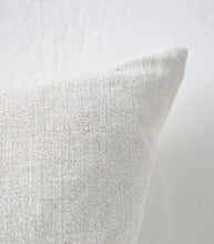 'Puglia' Cushion w Feather Inner / NZ MADE / 55x55cm / Sunbleach (Chalk Series)