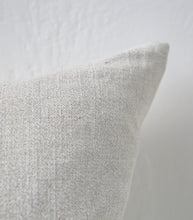 'Puglia' Cushion w Feather Inner / NZ MADE / 55x55cm / Sunbleach (Chalk Series)