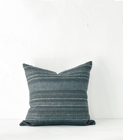 'Shoreline' Cushion / NZ MADE / NZ Feather Inner / 55x55cm / Ocean