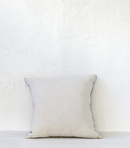 'Velvet Ripple' Cushion /nNZ MADE- Feather Inner / 55x55cm / Linen