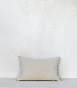 'Velvet Ripple' Cushion / NZ MADE-Feather Inner / 60x40cm / Linen