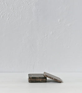 Square Coaster / Dark Marble