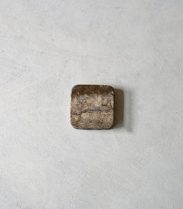 Square Coaster / Grey Travertine