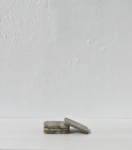 Square Coaster / Grey Travertine