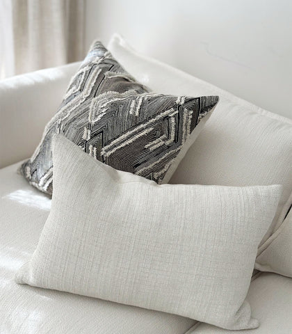 'Ibiza' Cushion / NZ MADE / 60x40cm / Sunbleach